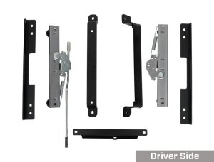 Kawasaki Teryx KRX 1000 Seat Mount Kit - Driver and Passenger Side - PRP Seats - Mount Hardware with Sliders - OnyxCoated - `20-`22